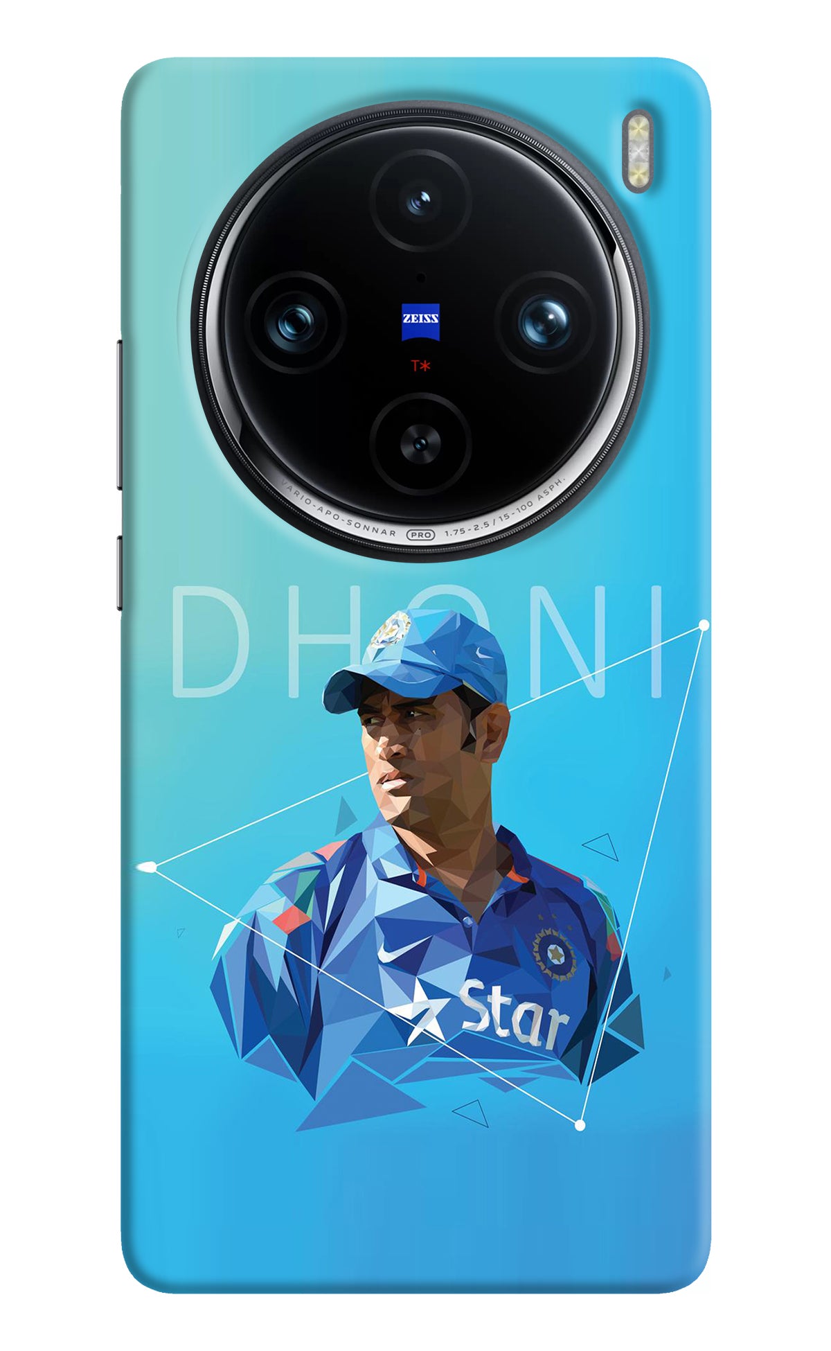 Dhoni Artwork Vivo X100 Pro Back Cover