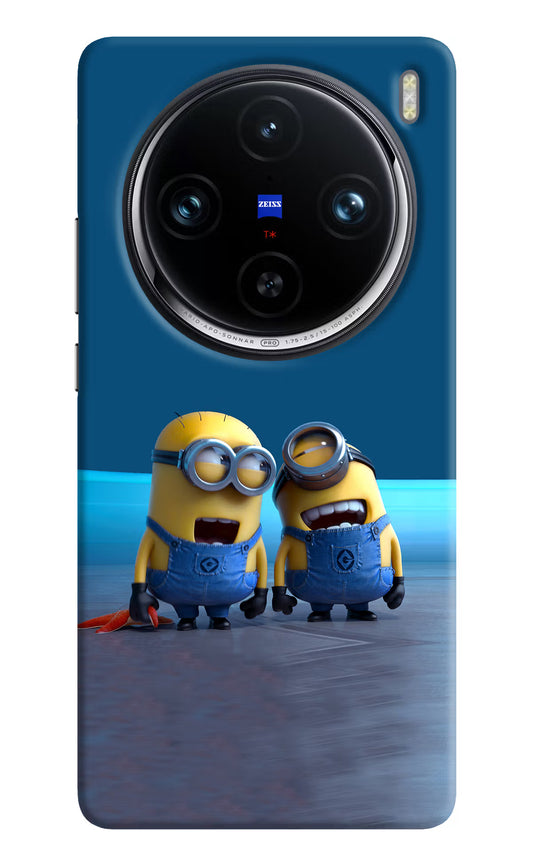 Minion Laughing Vivo X100 Pro Hard Case Back Cover by Casekaro