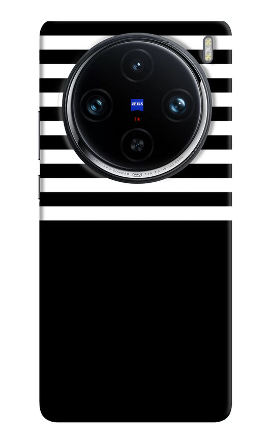 Black and White Print Vivo X100 Pro Back Cover