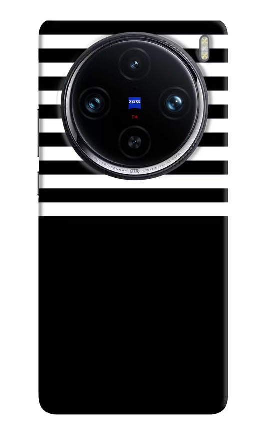 Black and White Print Vivo X100 Pro Hard Case Back Cover by Casekaro