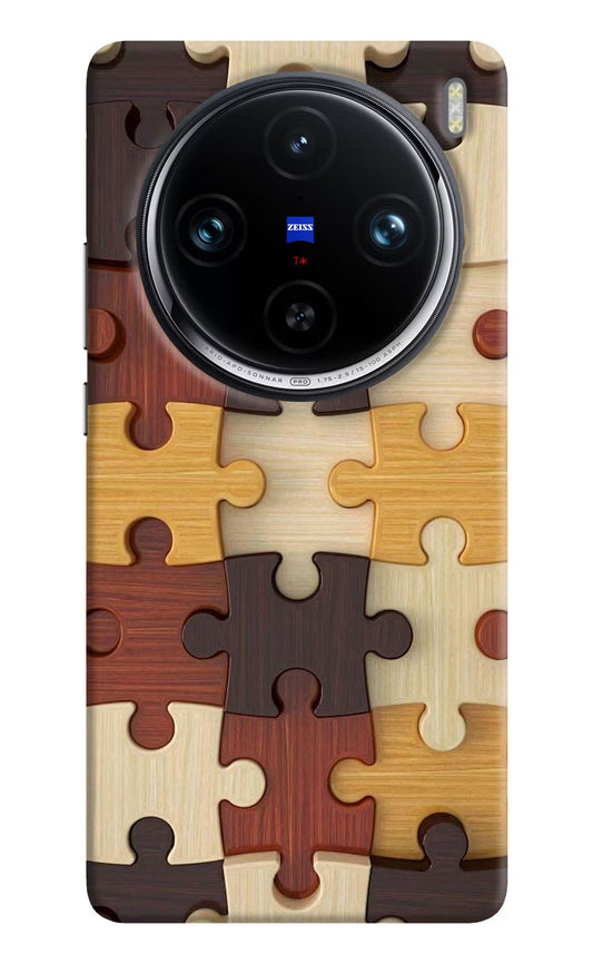 Wooden Puzzle Vivo X100 Pro Hard Case Back Cover by Casekaro