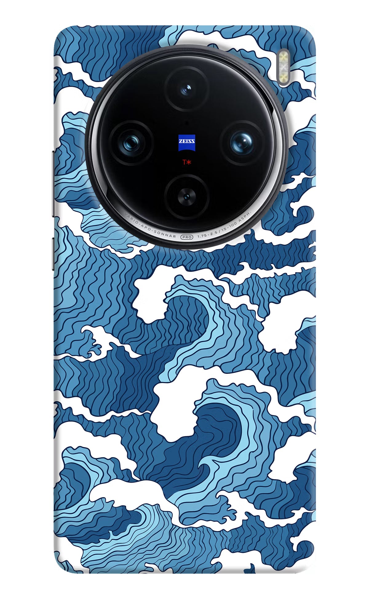 Blue Waves Vivo X100 Pro Hard Case Back Cover by Casekaro