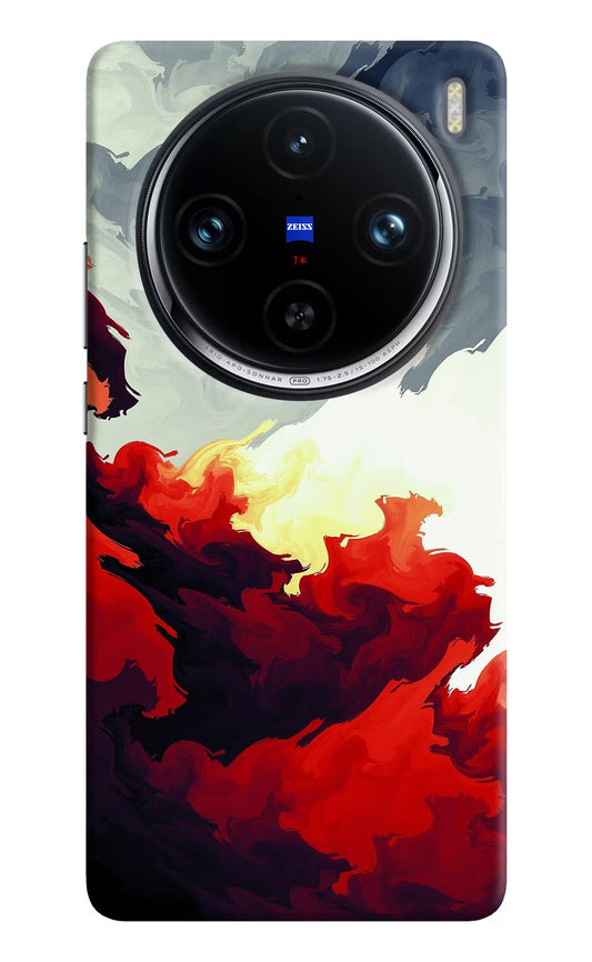 Fire Cloud Vivo X100 Pro Hard Case Back Cover by Casekaro