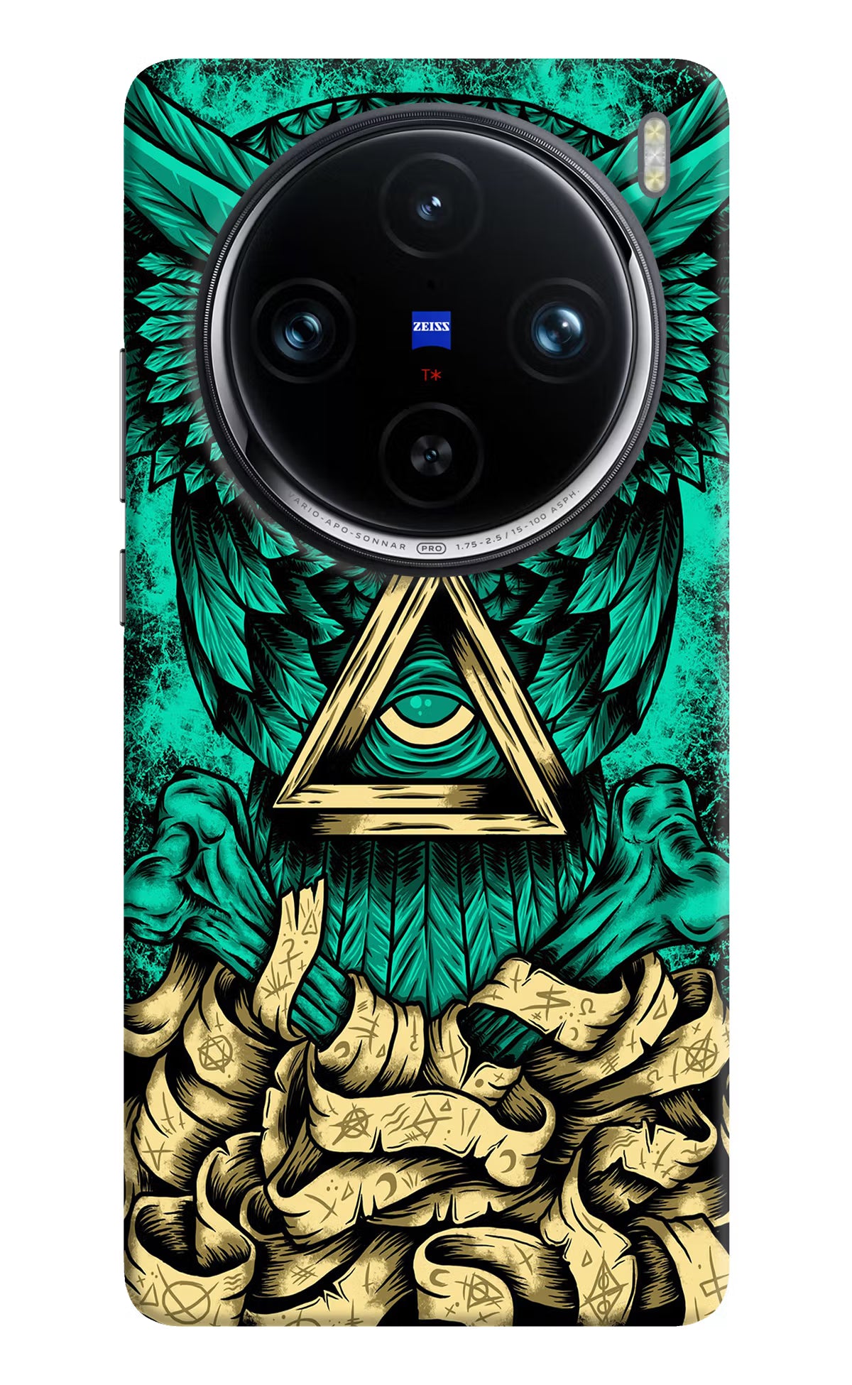 Green Owl Vivo X100 Pro Hard Case Back Cover by Casekaro