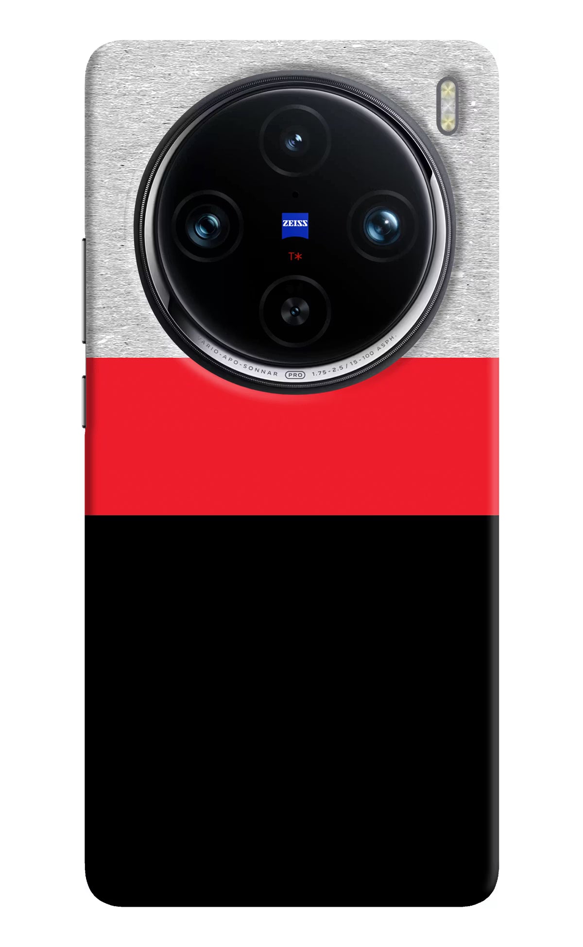 Tri Color Pattern Vivo X100 Pro Hard Case Back Cover by Casekaro