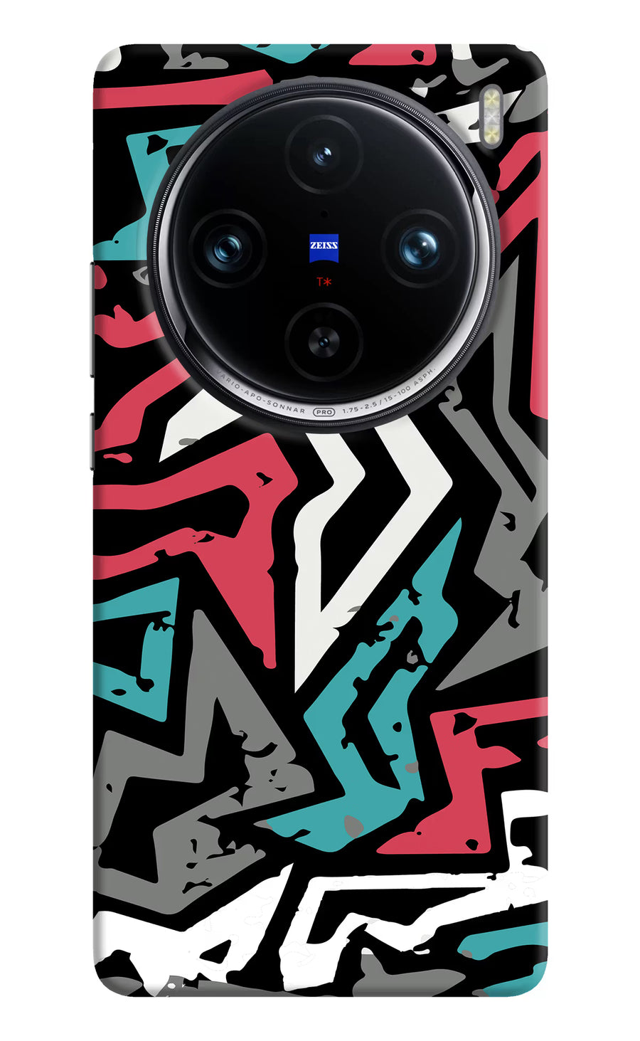 Geometric Graffiti Vivo X100 Pro Back Cover, Hard case