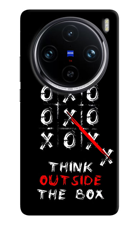 Think out of the BOX Vivo X100 Pro Hard Case Back Cover by Casekaro