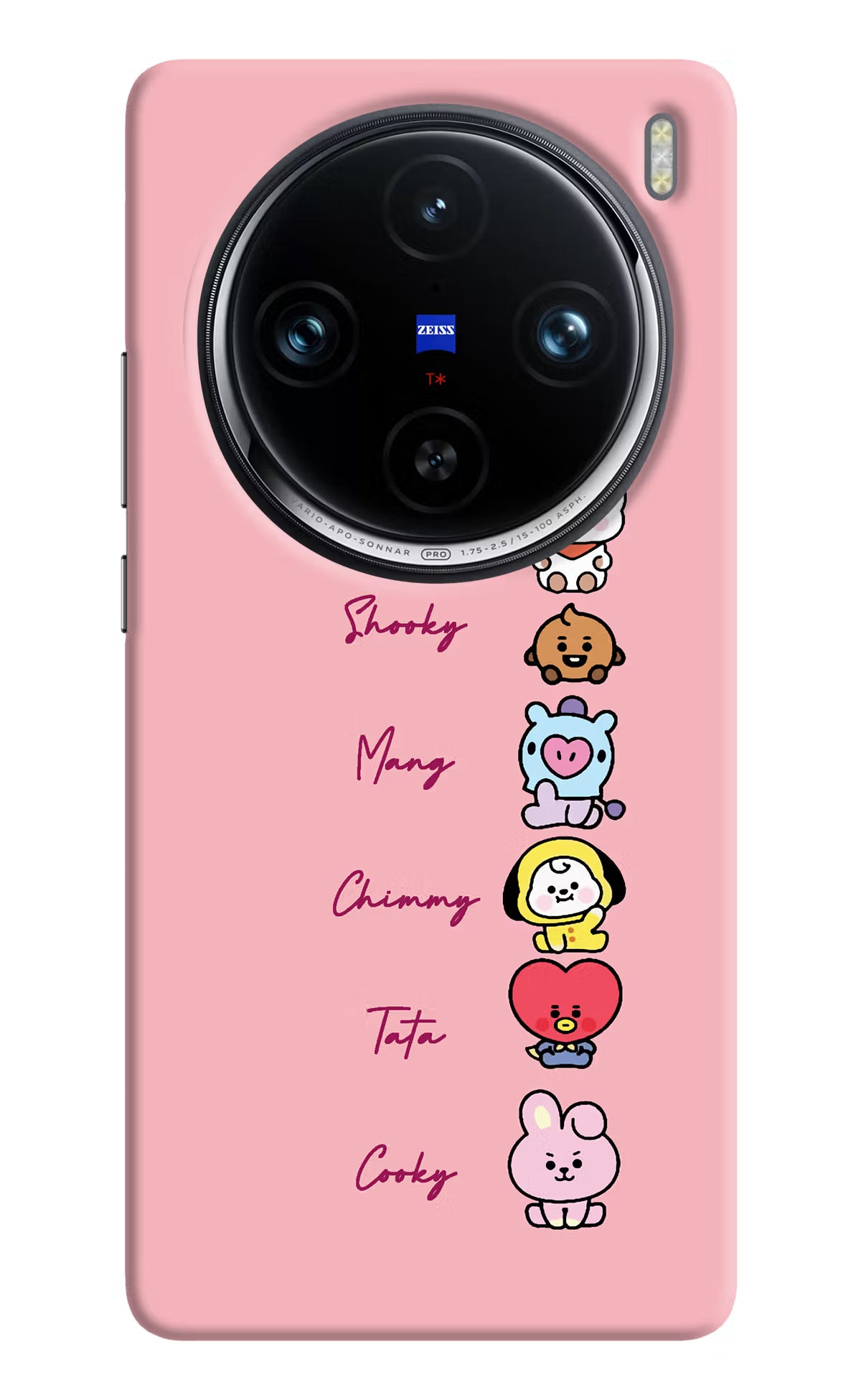 BTS names Vivo X100 Pro Hard Case Back Cover by Casekaro