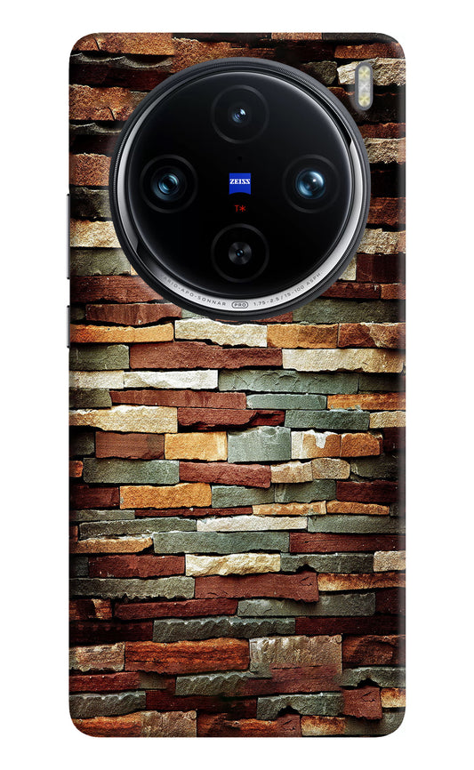 Bricks Pattern Vivo X100 Pro Back Cover