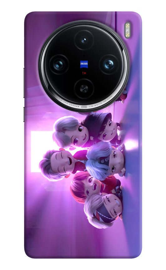 BTS Chibi Vivo X100 Pro Hard Case Back Cover by Casekaro