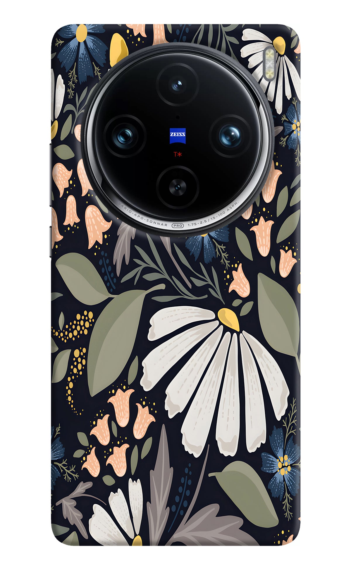 Flowers Art Vivo X100 Pro Back Cover