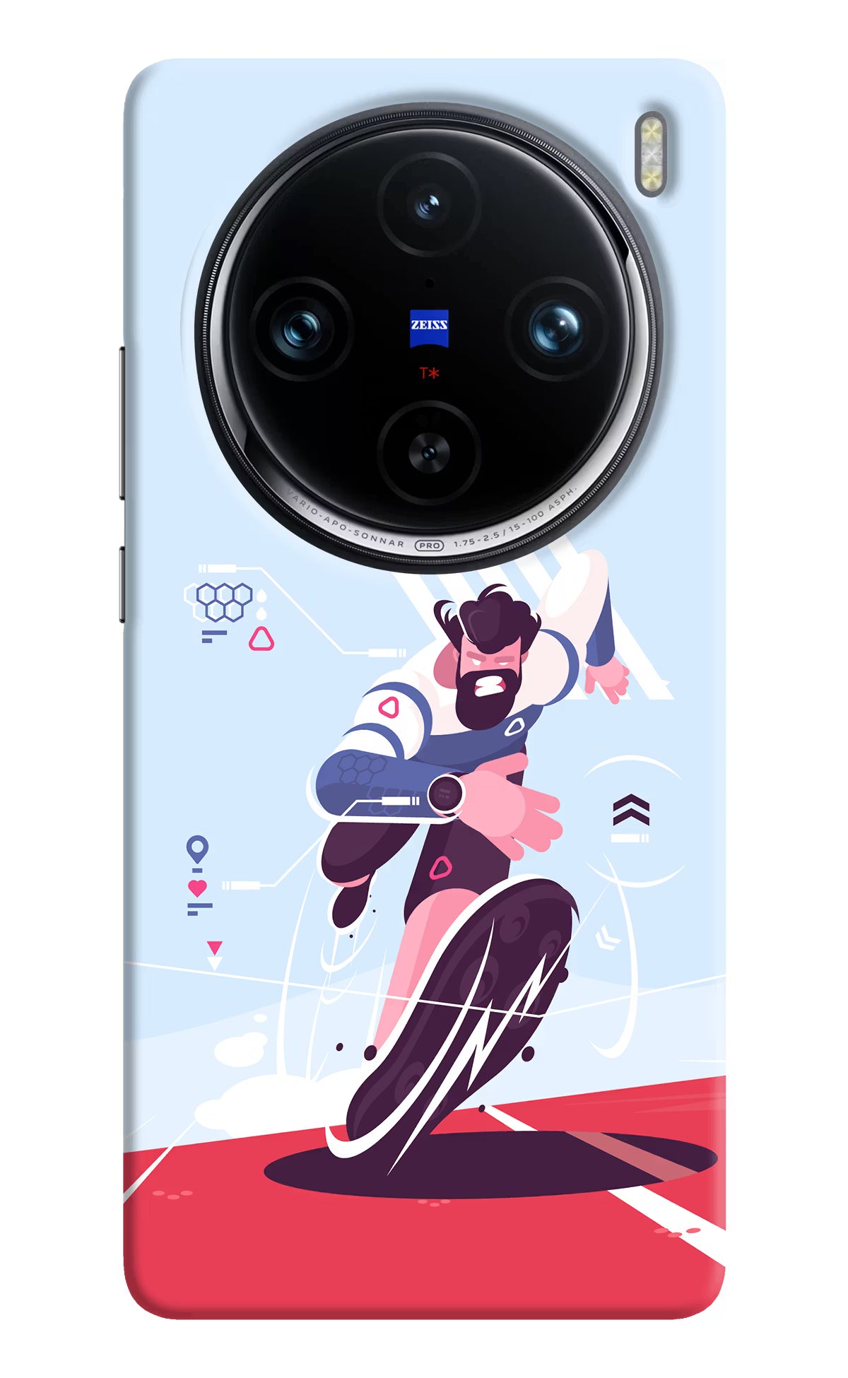 Run Pro Vivo X100 Pro Hard Case Back Cover by Casekaro