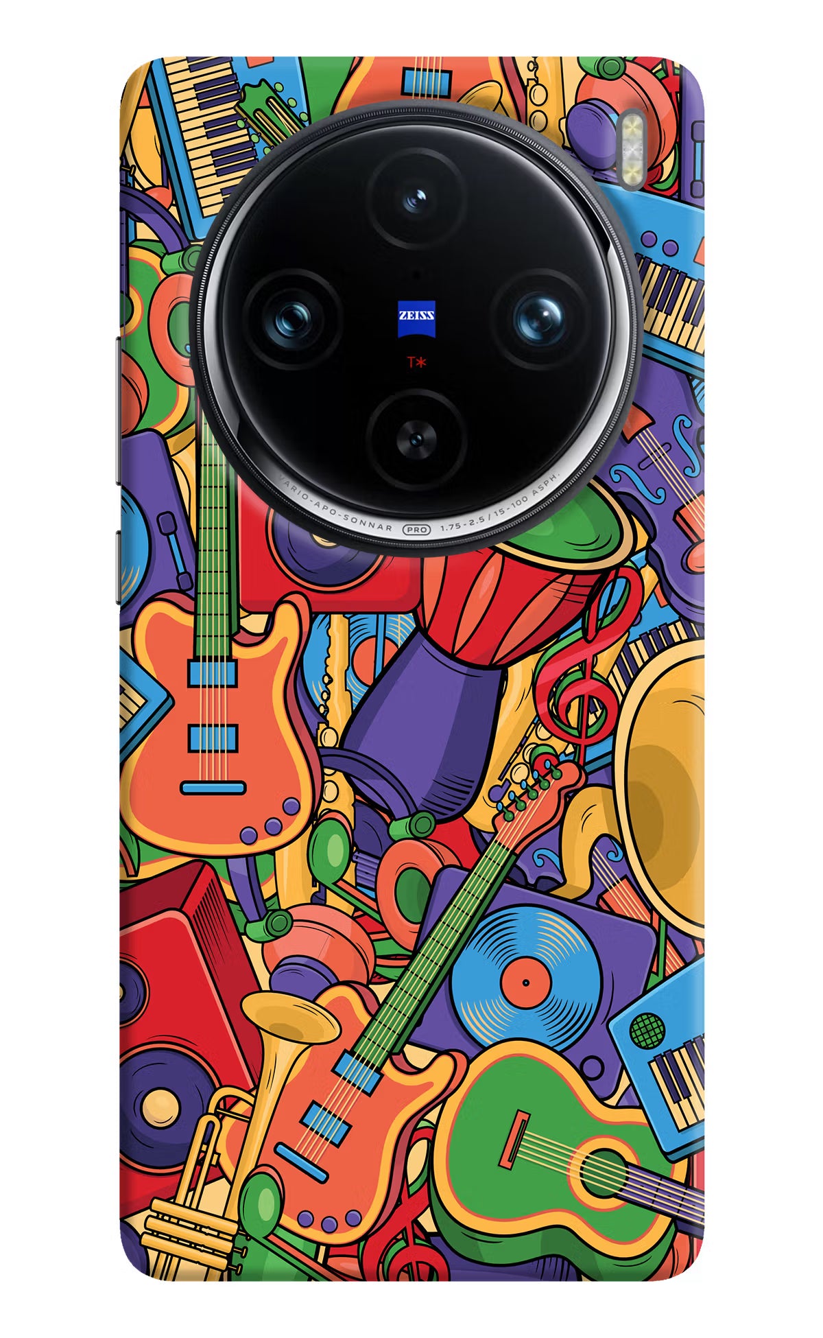 Music Instrument Doodle Vivo X100 Pro Hard Case Back Cover by Casekaro