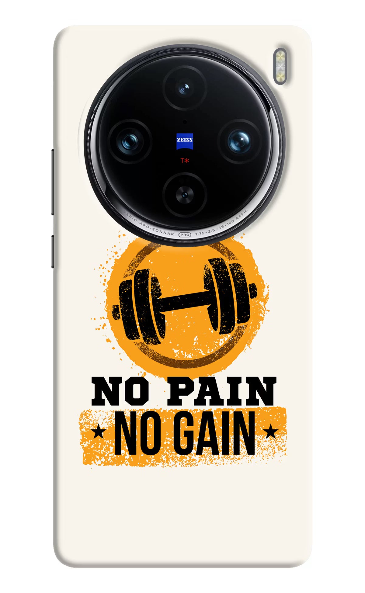 No Pain No Gain Vivo X100 Pro Hard Case Back Cover by Casekaro
