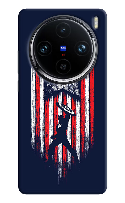 Captain America Marvel Art Vivo X100 Pro Hard Case Back Cover by Casekaro