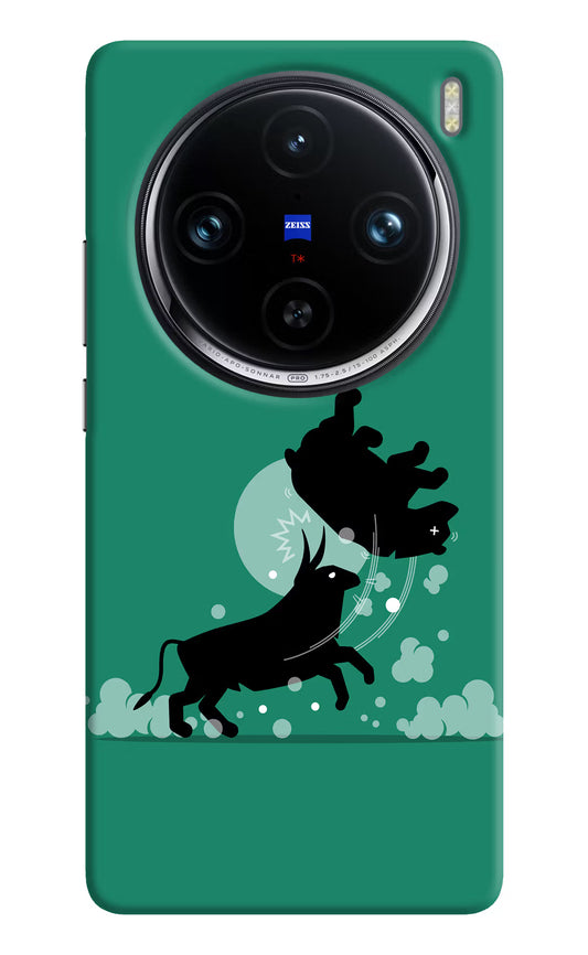 Bull Conqueror Vivo X100 Pro Hard Case Back Cover by Casekaro