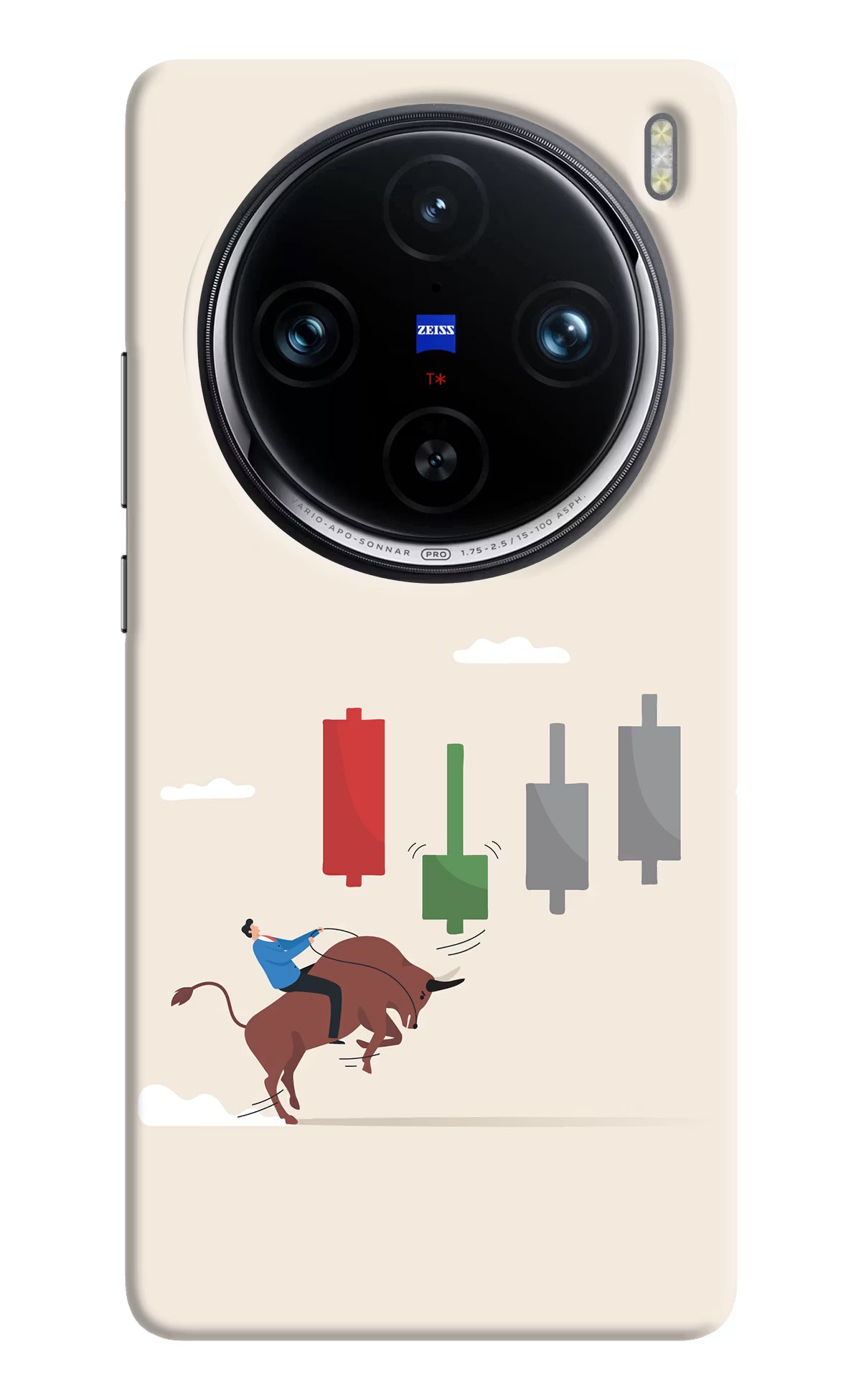 Bull Trading Momentum Vivo X100 Pro Hard Case Back Cover by Casekaro