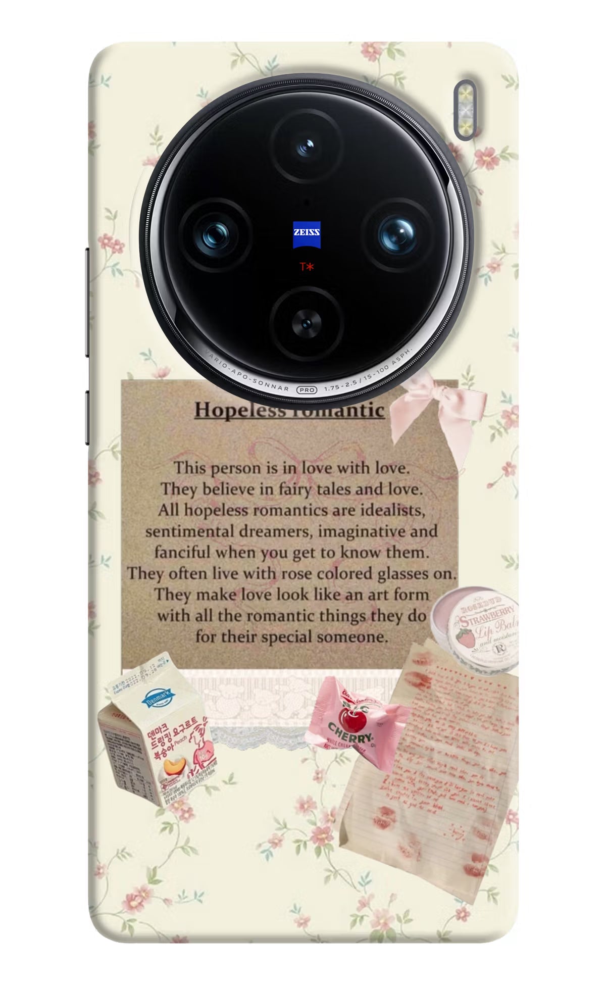 Hopeless Romantic Vivo X100 Pro Hard Case Back Cover by Casekaro