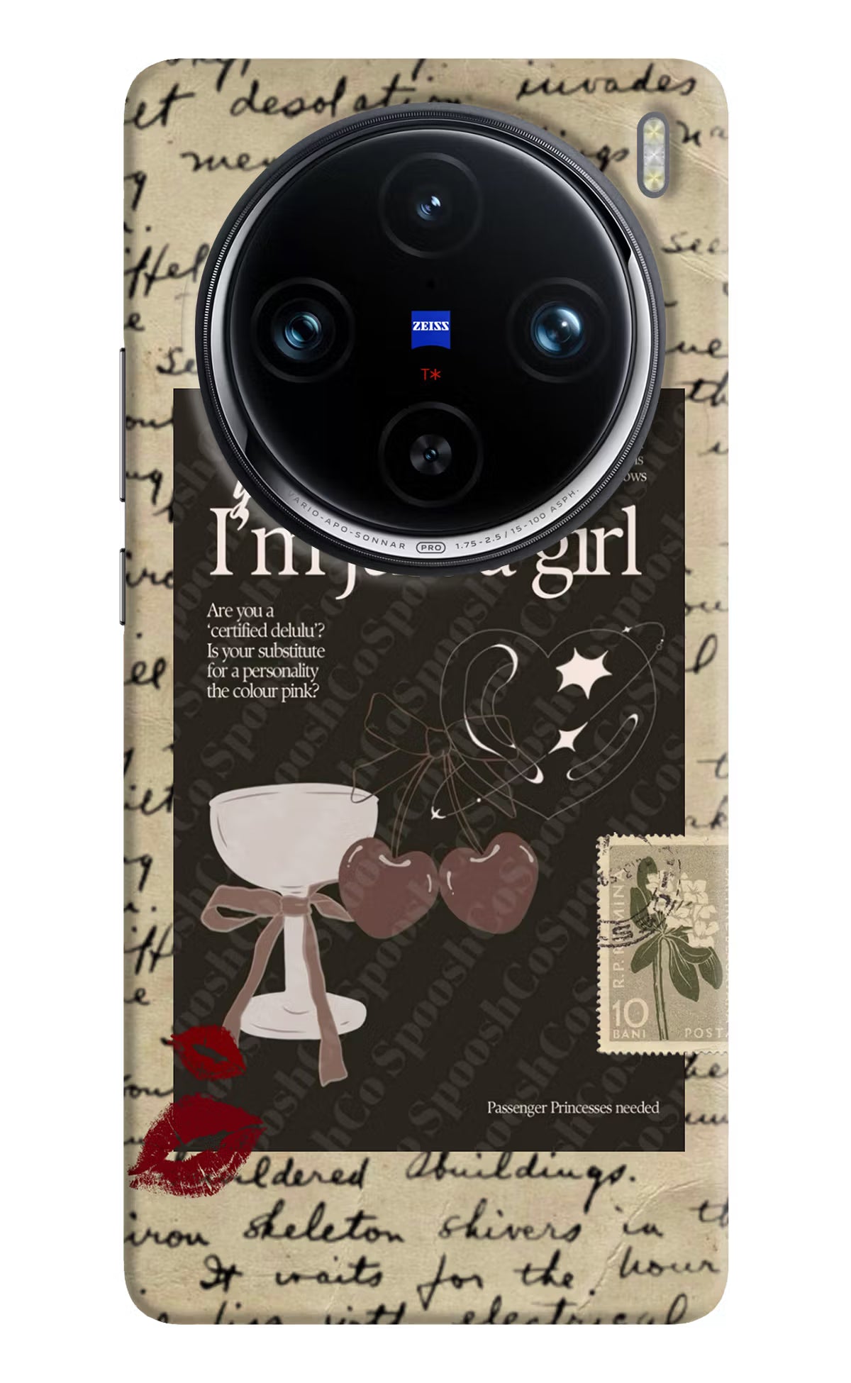 I am just a girl Vivo X100 Pro Hard Case Back Cover by Casekaro