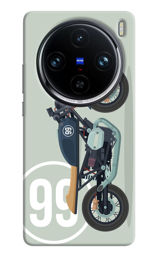 Classic Cafe Racer 99 Vivo X100 Pro Hard Case Back Cover by Casekaro