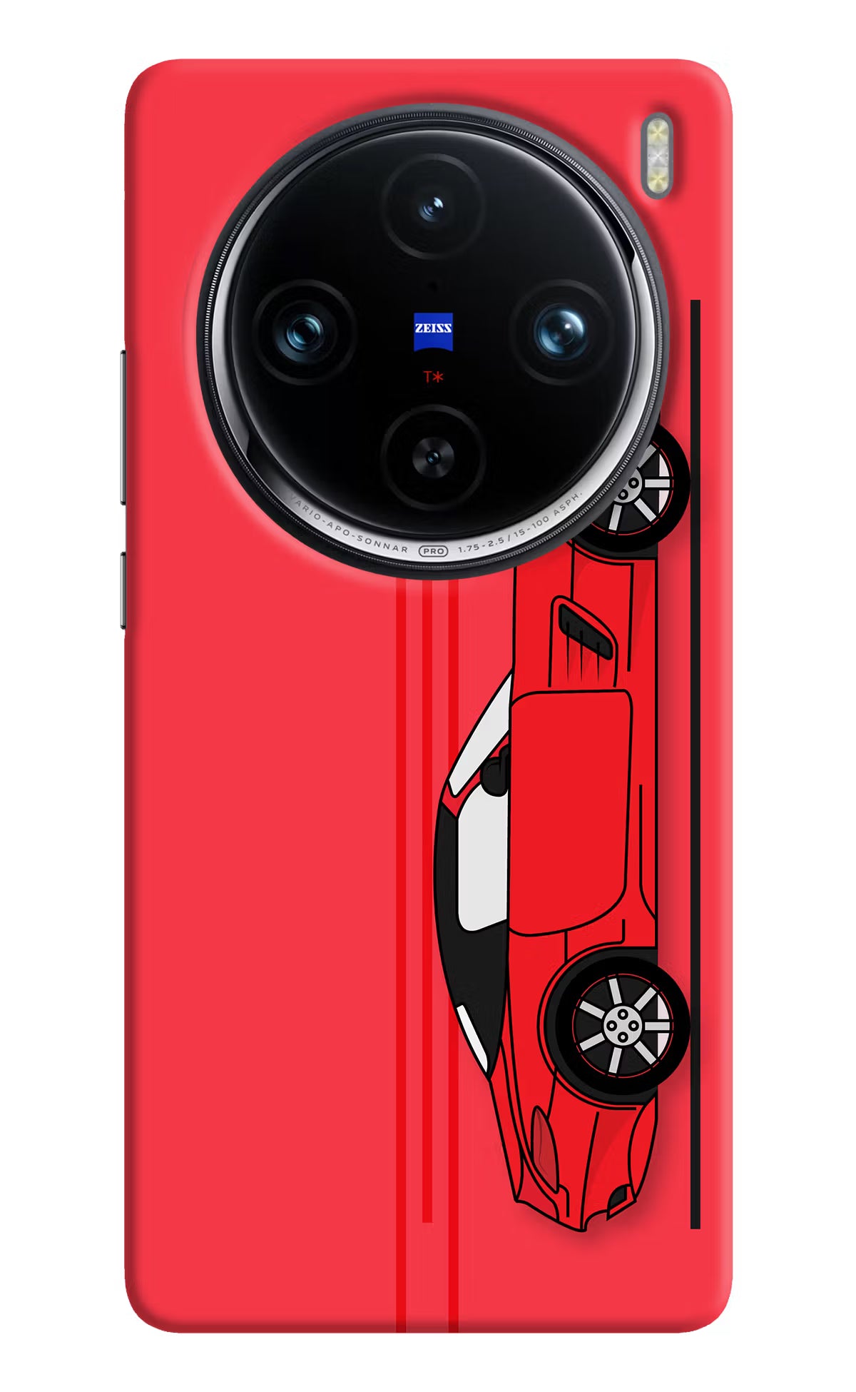 Red Velocity Vivo X100 Pro Hard Case Back Cover by Casekaro
