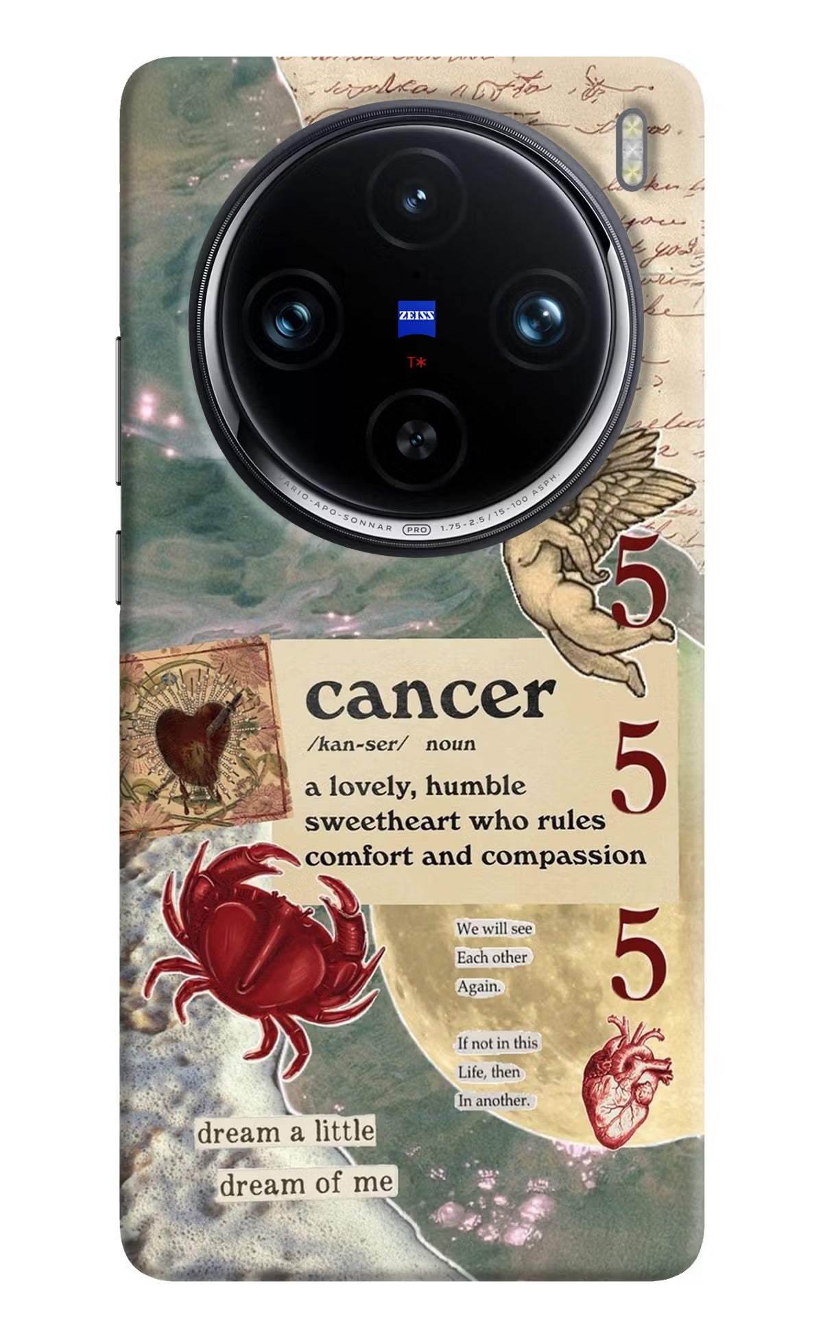 Cancer Zodiac Vivo X100 Pro Hard Case Back Cover by Casekaro