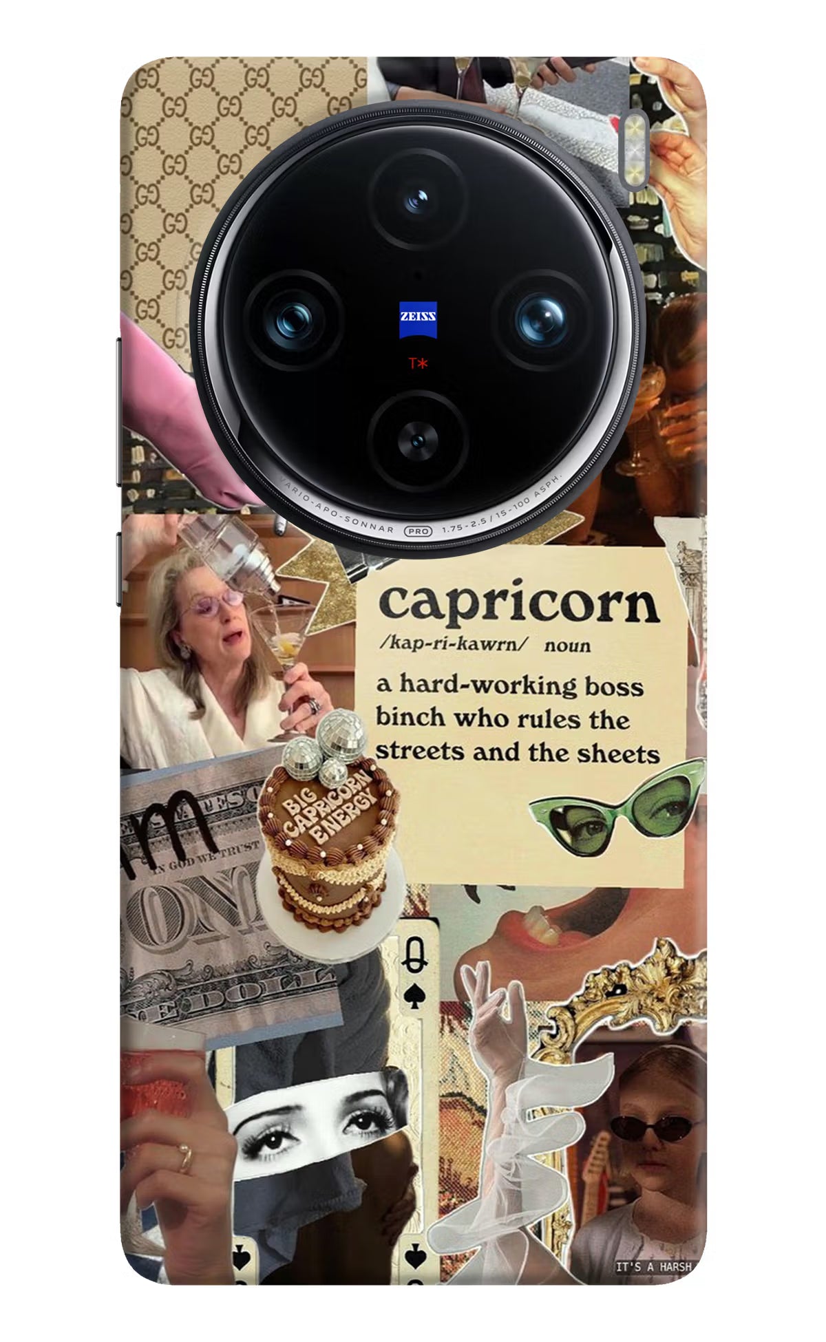 Capricorn Zodiac Vivo X100 Pro Hard Case Back Cover by Casekaro