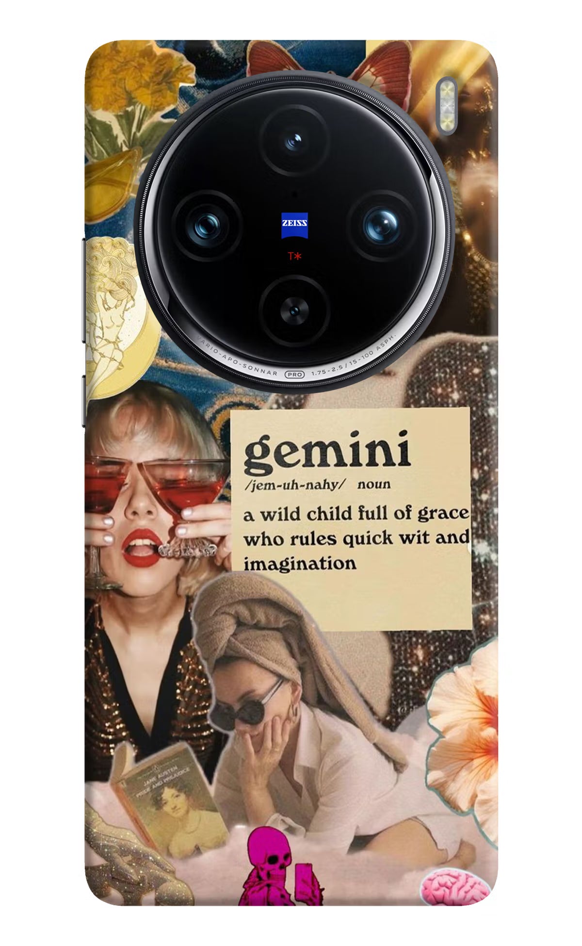 Gemini Zodiac Vivo X100 Pro Hard Case Back Cover by Casekaro