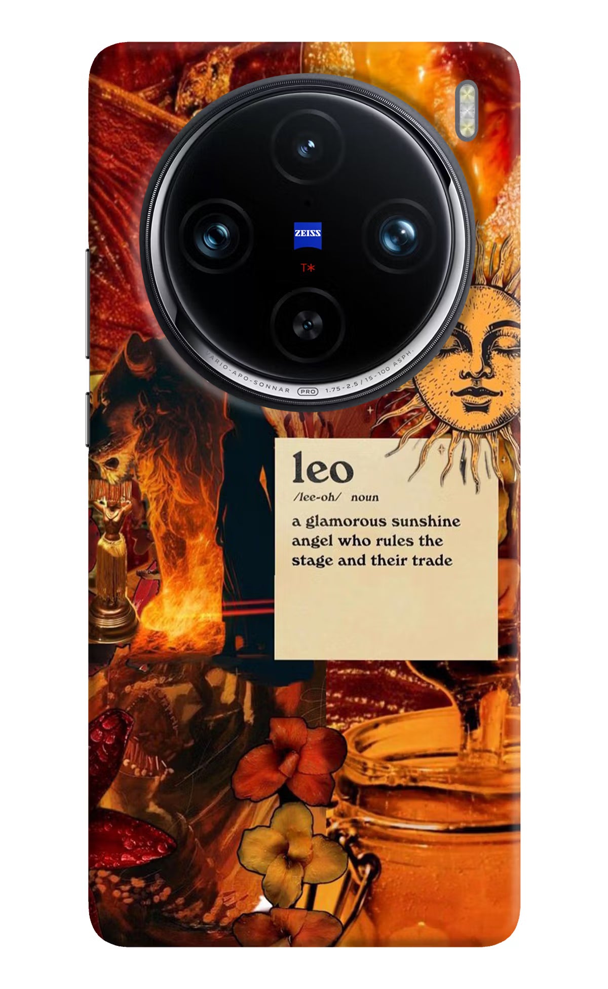 Leo Zodiac Vivo X100 Pro Hard Case Back Cover by Casekaro