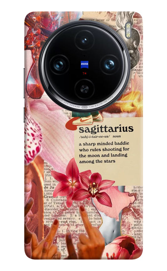 Sagittarius Zodiac Vivo X100 Pro Hard Case Back Cover by Casekaro