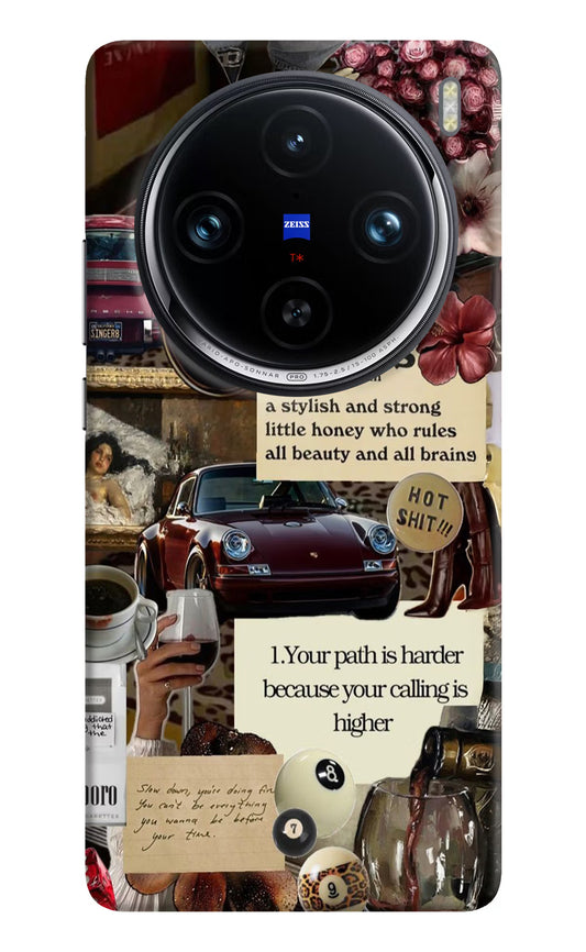 Taurus Zodiac Vivo X100 Pro Hard Case Back Cover by Casekaro