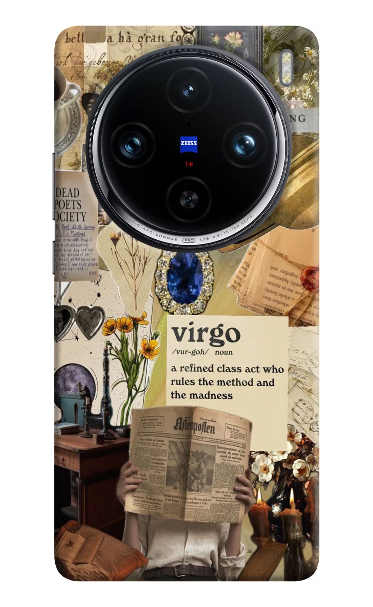 Virgo Zodiac Vivo X100 Pro Hard Case Back Cover by Casekaro