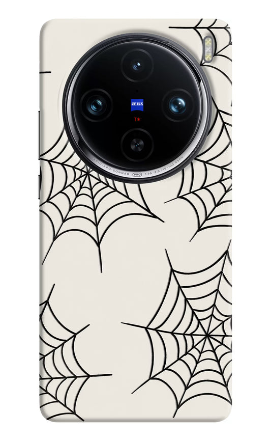Spider Web Vivo X100 Pro Hard Case Back Cover by Casekaro