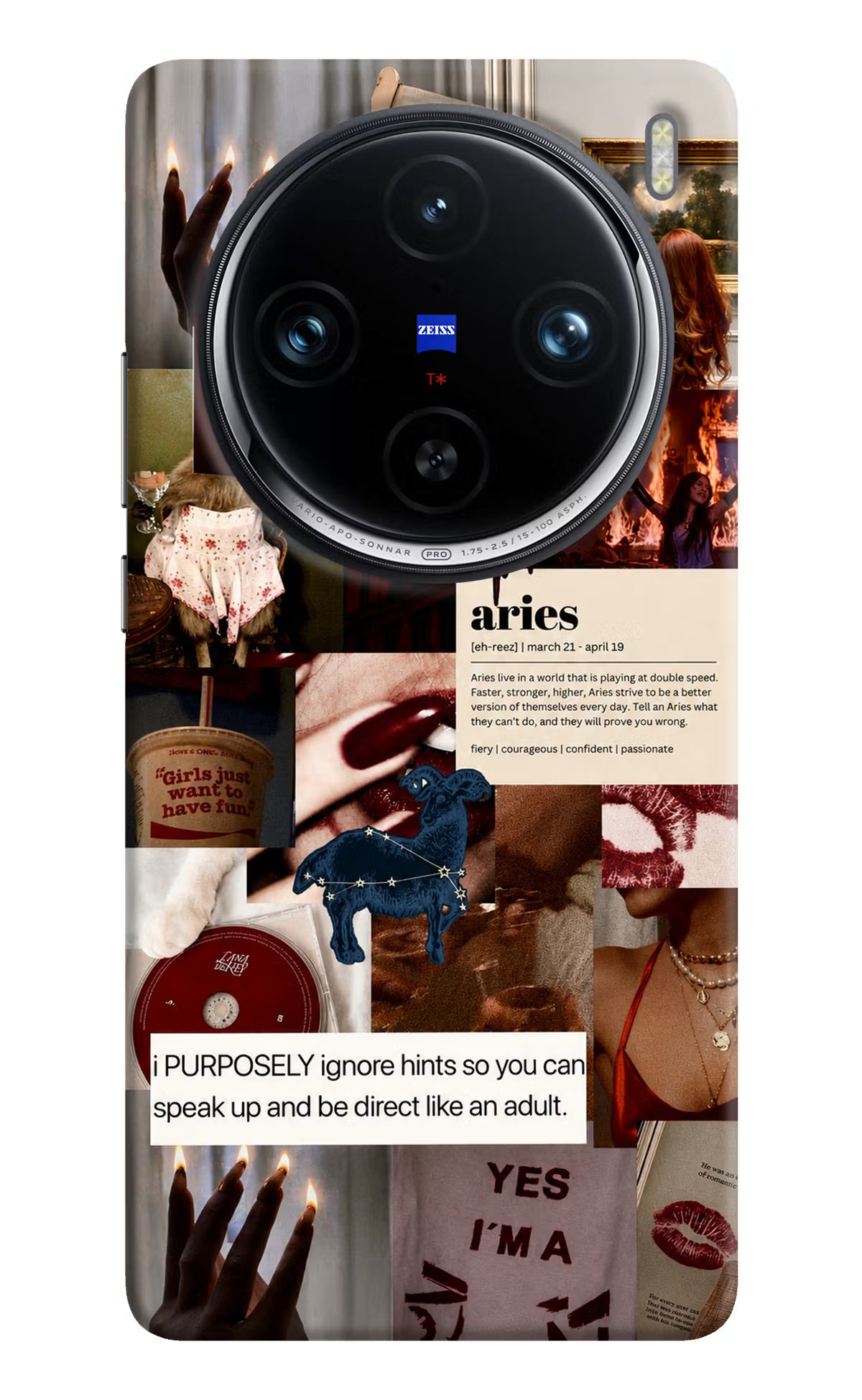 Zodiac Aries Vivo X100 Pro Back Cover