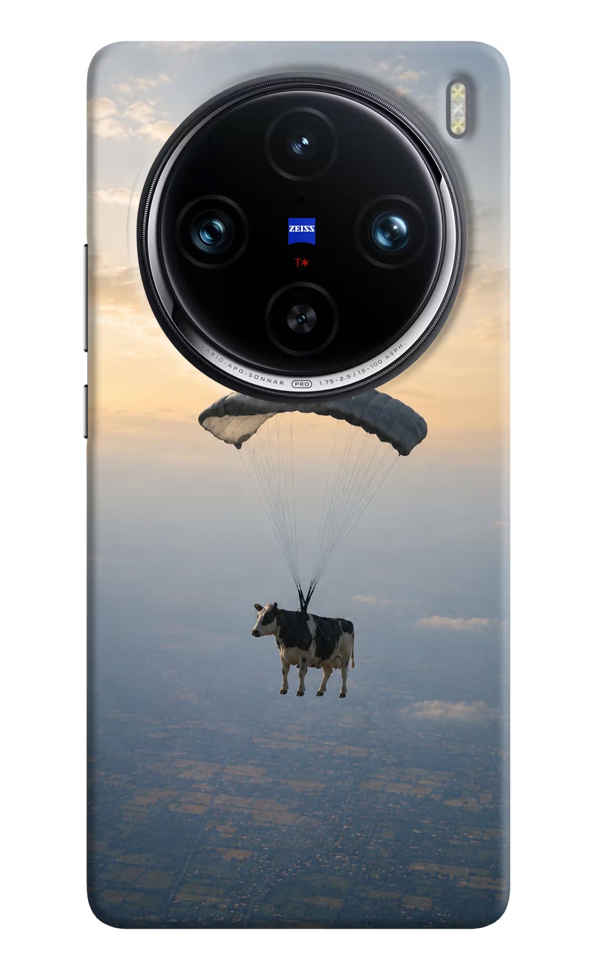 Skydiving Cow Vivo X100 Pro Back Cover