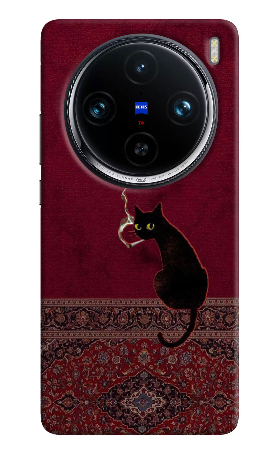 Midnight Cat Vivo X100 Pro Back Cover, Hard case