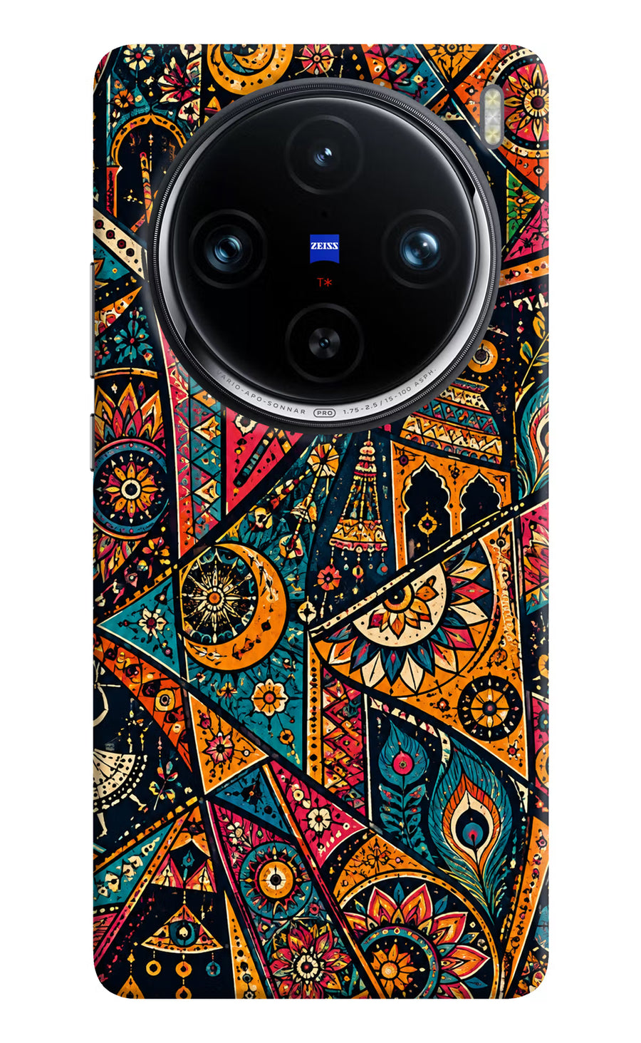 Folk Print Vivo X100 Pro Back Cover, Hard case
