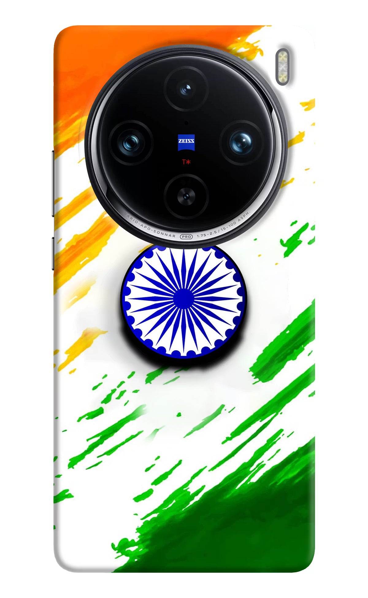Indian Flag Ashoka Chakra Vivo X100 Pro Pop Case by Casekaro