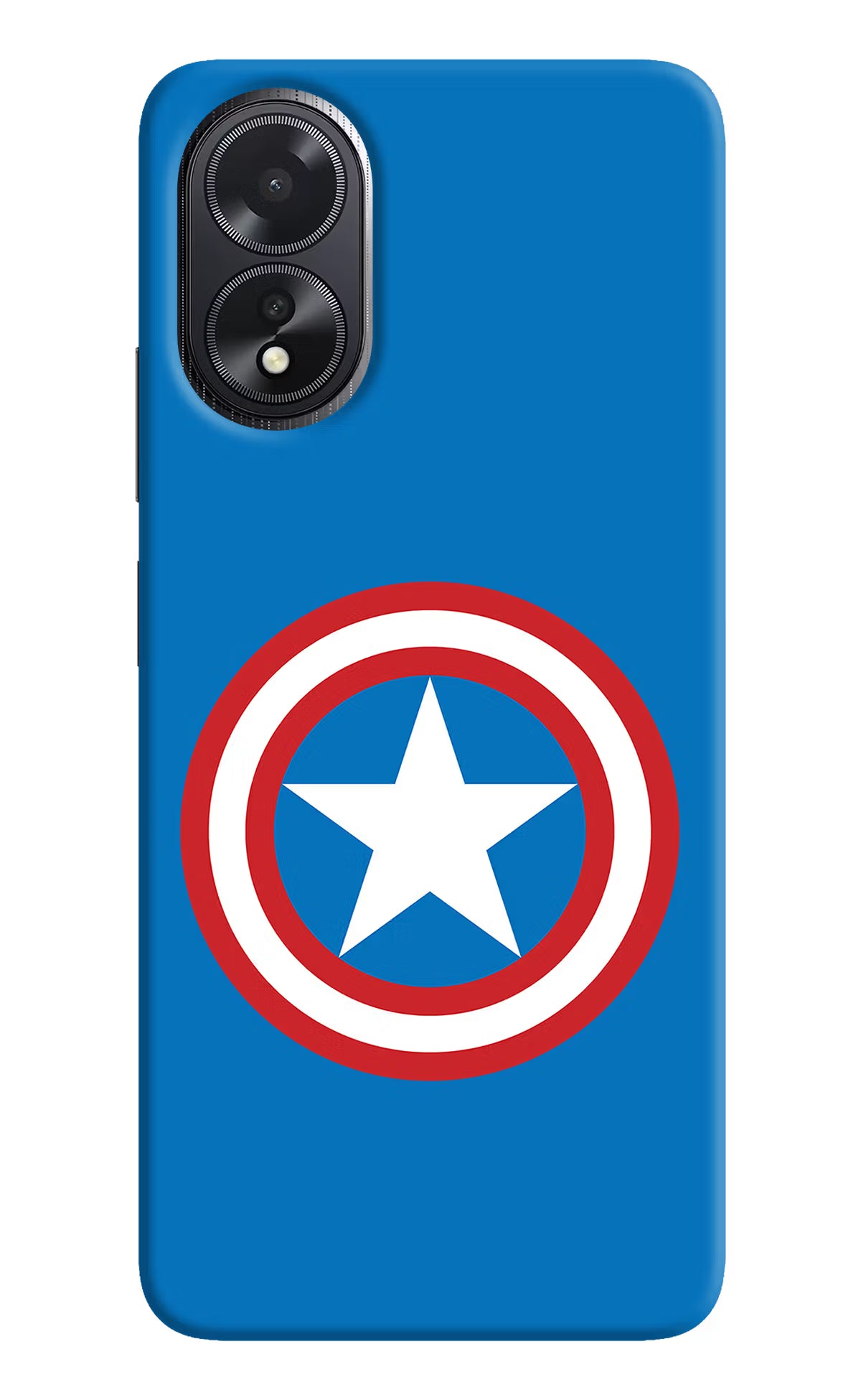 Captain America Logo Oppo A18/Oppo A38 Hard Case Back Cover by Casekaro