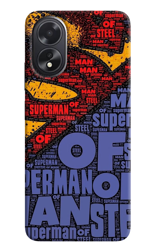 Superman Oppo A18/Oppo A38 Hard Case Back Cover by Casekaro