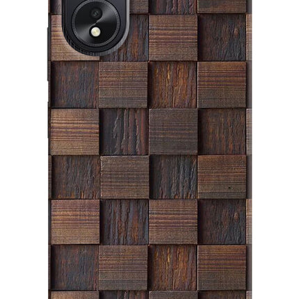 Wooden Cube Design Oppo A18/Oppo A38 Hard Case Back Cover by Casekaro