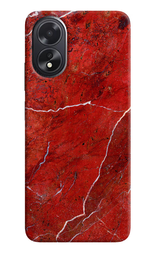 Red Marble Design Oppo A18/Oppo A38 Hard Case Back Cover by Casekaro