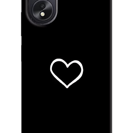 Heart Oppo A18/Oppo A38 Hard Case Back Cover by Casekaro