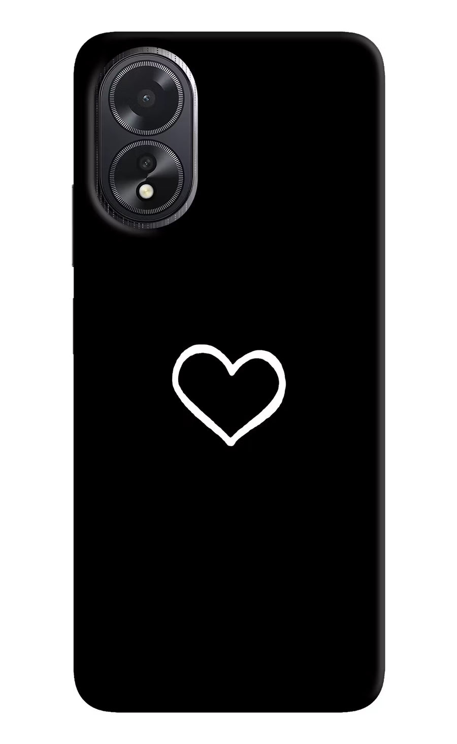 Heart Oppo A18/Oppo A38 Back Cover, Hard case