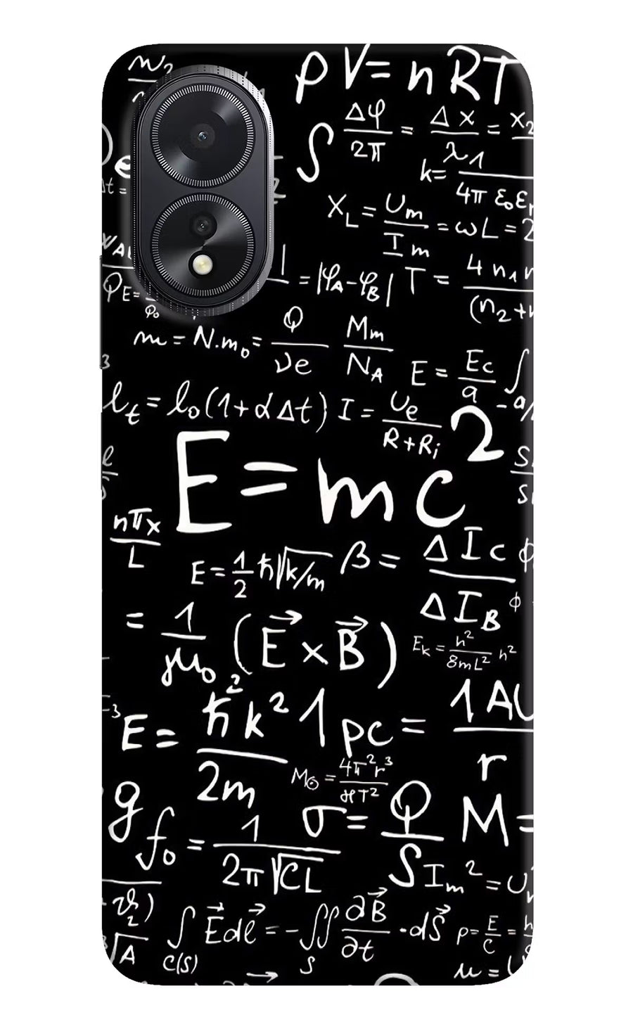 Physics Formula Oppo A18/Oppo A38 Back Cover, Hard case