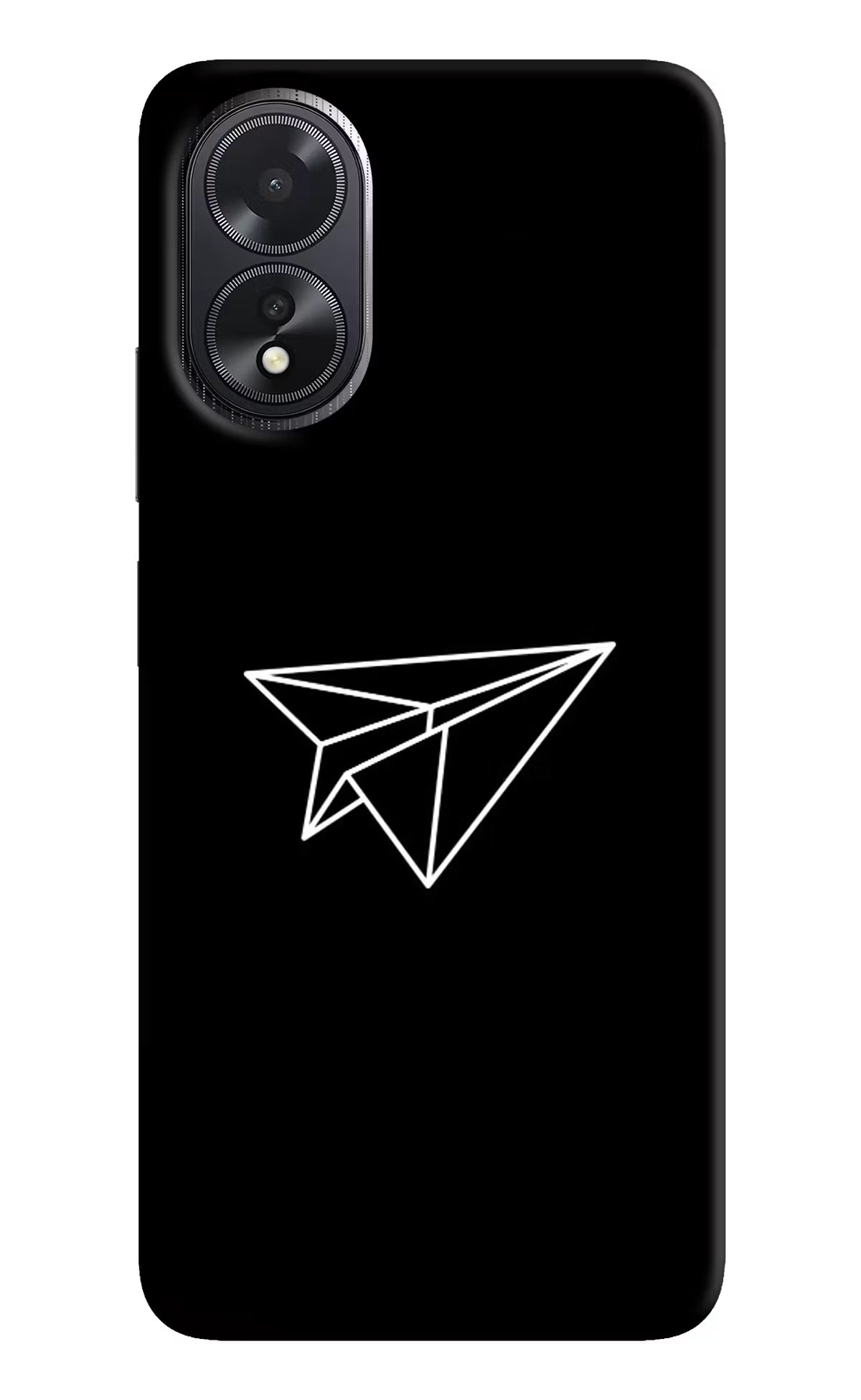 Paper Plane White Oppo A18/Oppo A38 Hard Case Back Cover by Casekaro