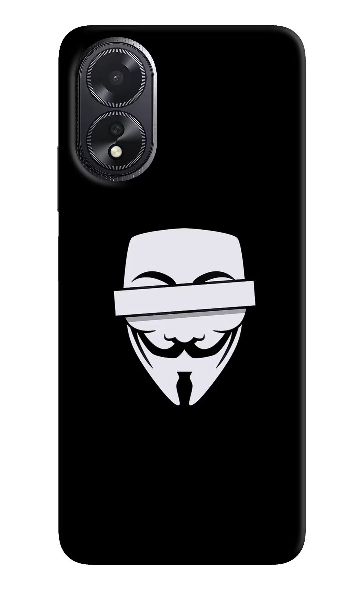 Anonymous Face Oppo A18/Oppo A38 Hard Case Back Cover by Casekaro
