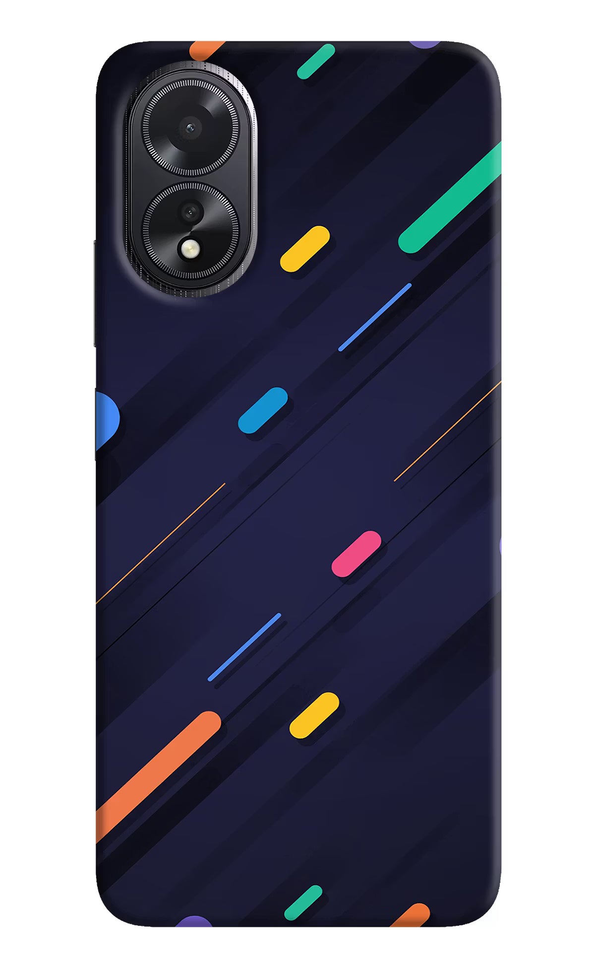 Abstract Design Oppo A18/Oppo A38 Hard Case Back Cover by Casekaro