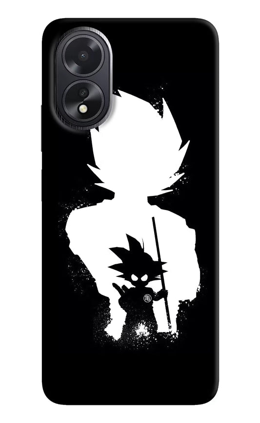 Goku Shadow Oppo A18/Oppo A38 Hard Case Back Cover by Casekaro