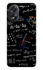 Mathematics Formula Oppo A18/Oppo A38 Hard Case Back Cover by Casekaro
